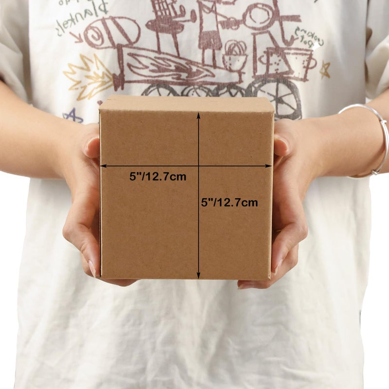 EdenseeLake 40 Pack 5x5x5 inches Shipping Boxes Small Cardboard Boxes for Packing  Moving  Mailing  Brown - Image 4
